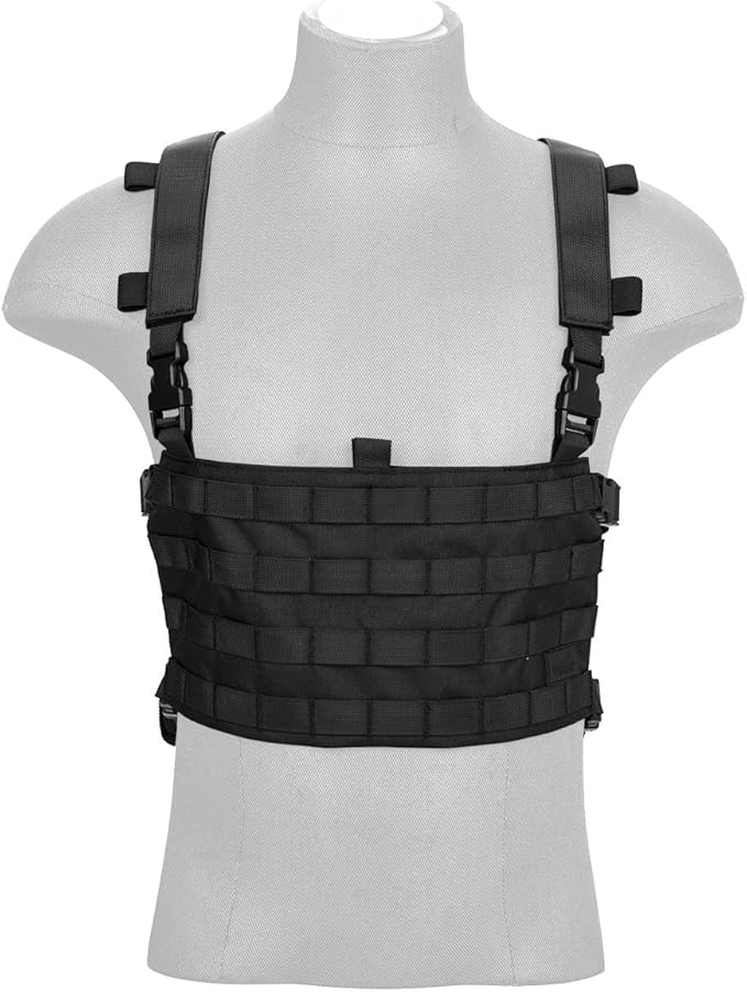 Lancer Tactical 1000D Nylon QD Chest Rig and Backpack Combo (Black)