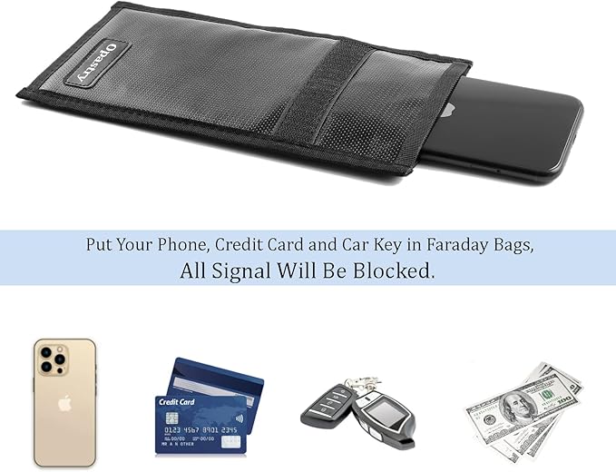 Faraday Bags Military-Grade Shield Bag 15L Waterproof Faraday Cage with 2Pcs Faraday Pouch Signal Blocking Faraday Dry Bag Anti-Tracking Faraday Bags