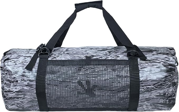 geckobrands Waterproof 50L PVC Duffel – Durable Roll Top Bag for Extreme Conditions