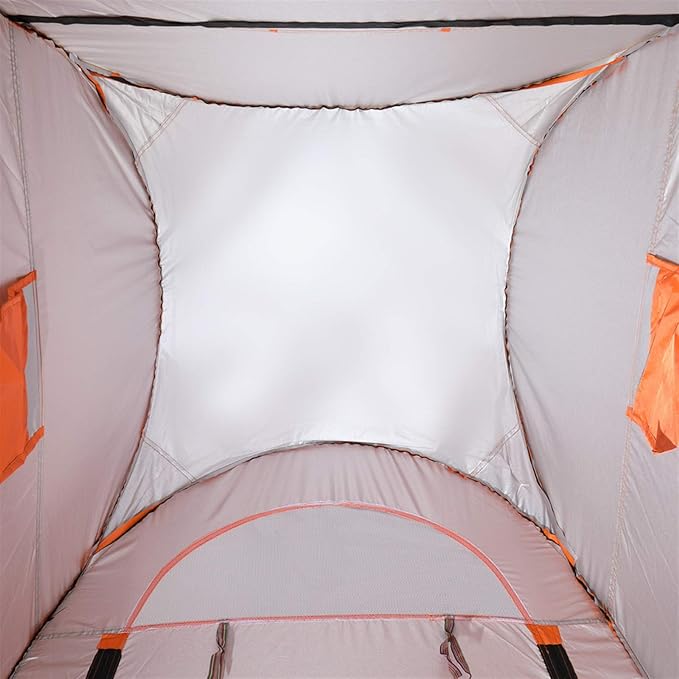 Pop Up Pod - Privacy Shower Tent with Carry Bag Dressing Room Instant Portable Toilet Stall for Camping Beach or Tailgate (Orange)