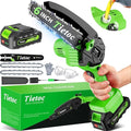 Tietoc Chainsaw 6 Inch Mini Electric Chainsaw Cordless Battery Powered Hand Held Saw for Wood/Trees Trimming Tools for Household and Garden Chain Saw Gift for Men Dad Husband Fathers Gardener 2025