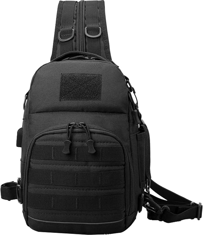 Tactical Sling Bag For Men Concealed Carry Backpack Premium Oxford Fabric Water-Resistant Ideal For Travel And Outdoors