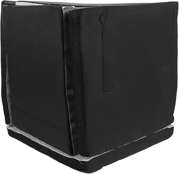 PartyKindom Thick Deadening Box: 11 X 9. 8 Sound Proof Enclosure For Booster Water Pumps - Black Sponge Acoustic Cover - Noise Reduction Barrier Cover