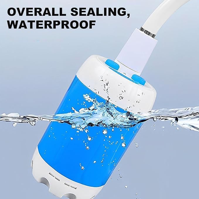 Portable camping shower outdoor camp shower pump multiple spray modes rechargeable suitable for travel hiking pet cleaning car washing