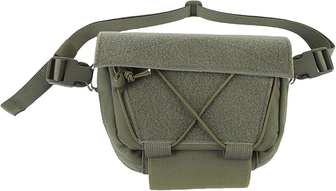 Drop Pouch Oxford Cloth Sub Abdominal Carrying Kit Bag Utility Tool Pouch Fanny Pack for Chest Rig Vest with Secure Storage and Adjustable Straps for Tactical Outdoor