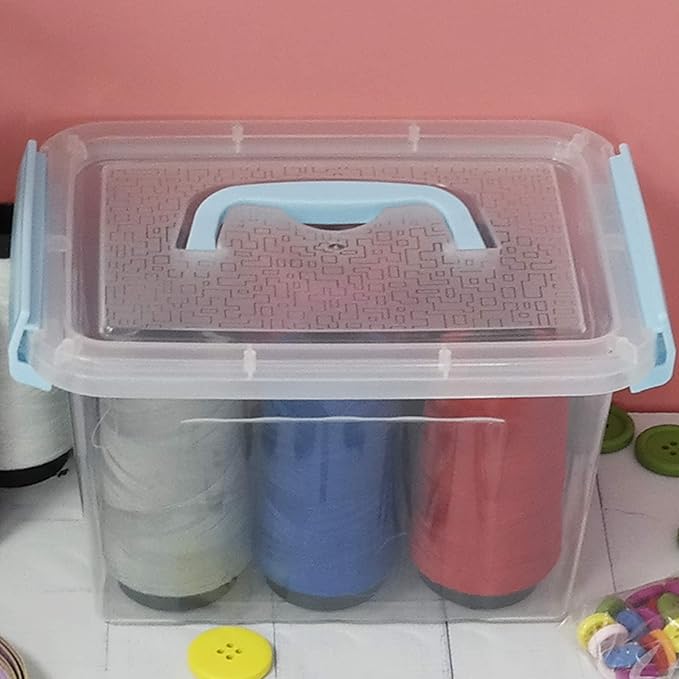 3 Quart Plastic Storage Bins Pack of 6 Small Boxes with Lids