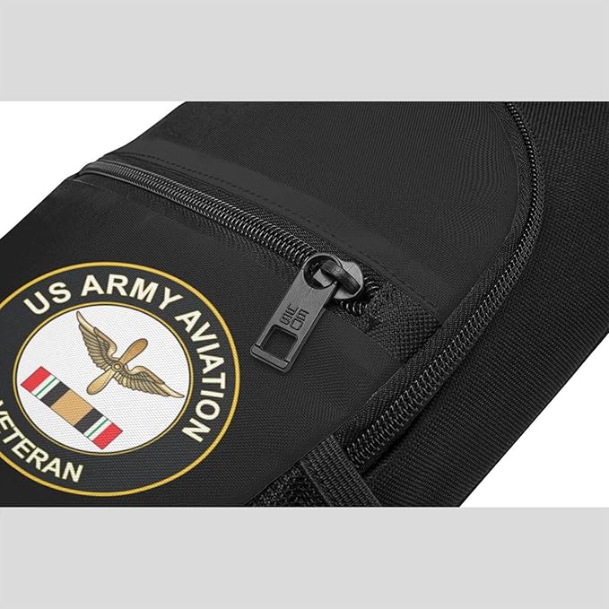 US Army Aviation Iraq Veteran Chest Pack Leisure Shoulder Crossbody Chest Bag