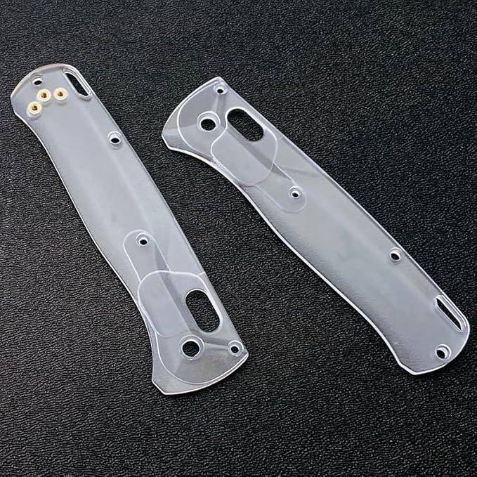 1 Pair Custom Acrylic Scales Fits for Bugout 535 Transparent Handle Patch DIY Accessory