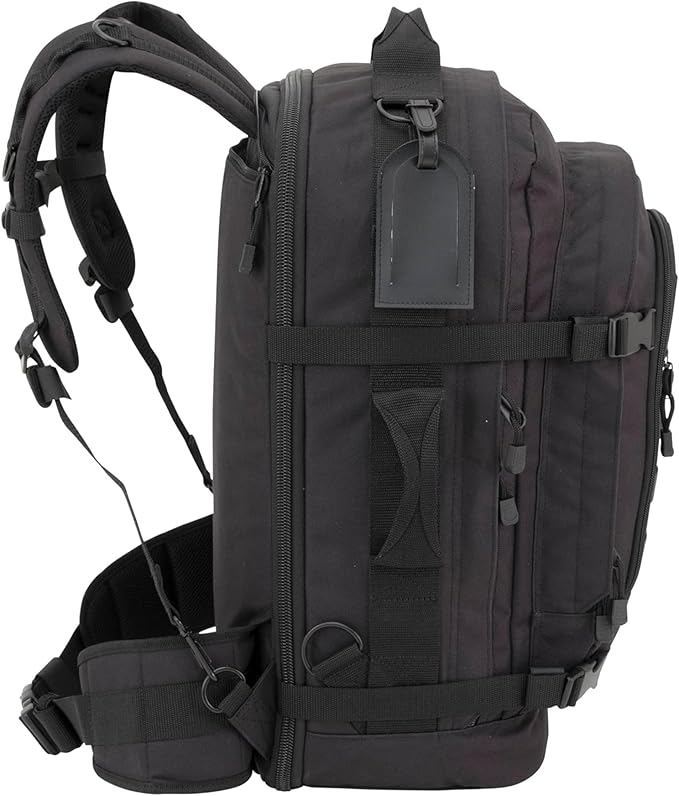 Tactical Bugout Backpack With Hydration Pack Survival Ready Pack Black Emergency Go Bag Outdoor Hiking Camping