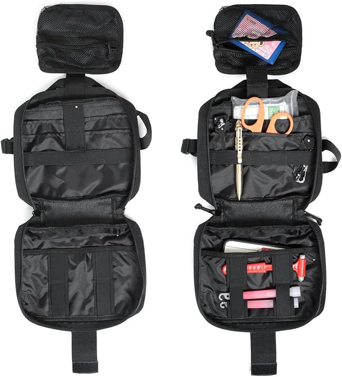 Portable Tactical First Aid Kit Medical Bag for Hiking Travel Home Emergency Treatment Case Survival Tools Pouch