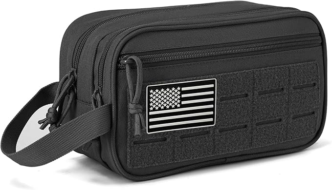 QT&ampQY 25L Tactical backpack &amp Tactical Toiletry Bag
