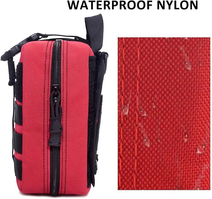 2PCS Tactical EDC Molle Medical Pouch Utility EMT First Aid Kit Survival Bag Waist Pack Hunting Bags（Only Bag）