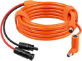 XRDS -RF Solar Panel to DC 8mm Adapter Cable 15FT Solar Connector to DC7909/8020 Male Plug Extension Cord 12AWG+14AWG Tinned Copper Wire Compatible with Portable Power Station