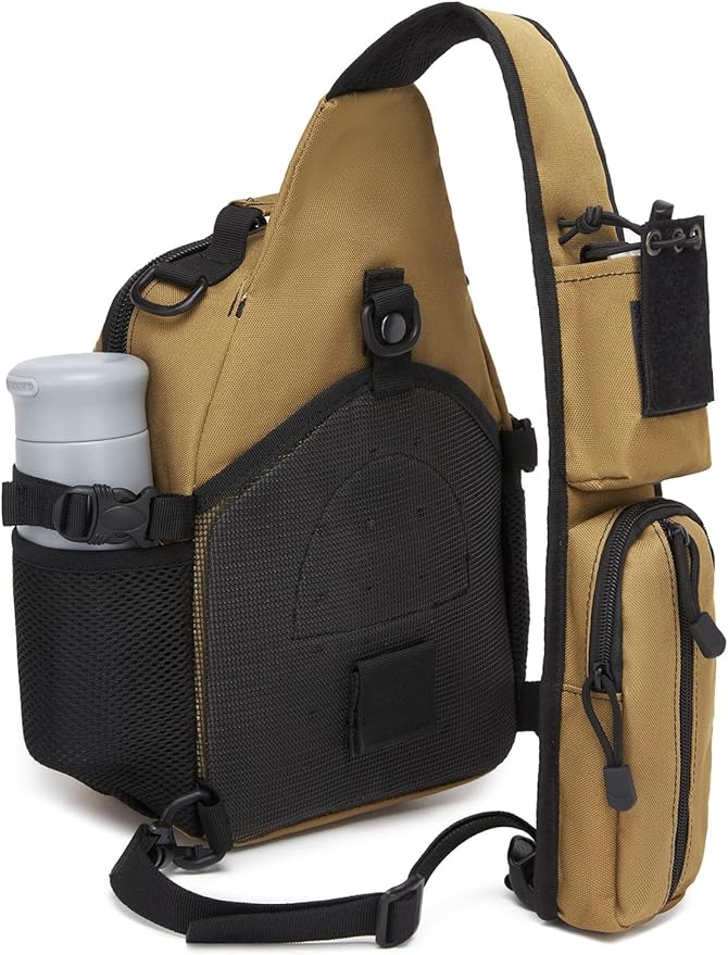 ATBP Small Tactical Holster Sling Backpack Accessories Shoulder Pouch Water Bottle &amp Radio Holder Crossbody Bag for Men
