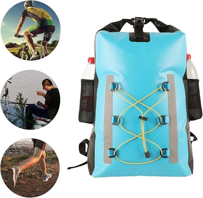 Dry Backpack Water Proof Floating 30L Water Proof Backpack with Side Bag Dry Bag Water Proof Bag for Kayaking Boating