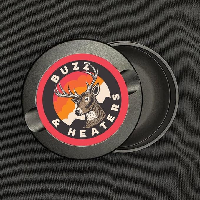 Buzz &amp Heaters Metal Container for Zyn | Holder | Can | Pouch | Hunting Accessories | White Tail Buck