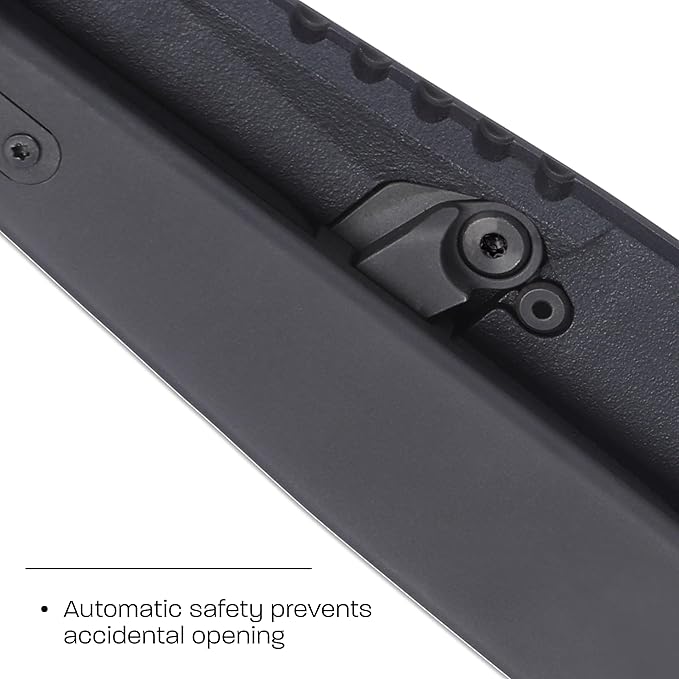 CRKT Provoke X Compact Black Folding Axe with Deadbolt Lock: SUJ2 Steel Plain Edge Blade Stainless Steel Handle 4141KX