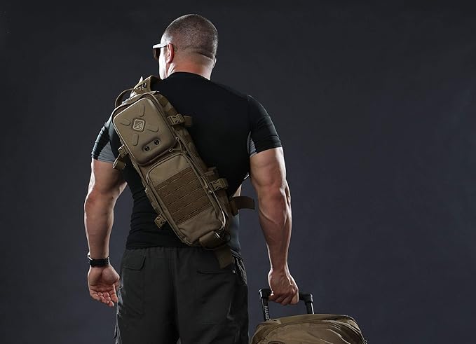 HAZARD 4 Plan B - Go-Bag Sling Pack With Molle Cross Body EDC Bag Travel Hiking Outdoor Activity (11.8 L) (Coyote Plan-B '17)