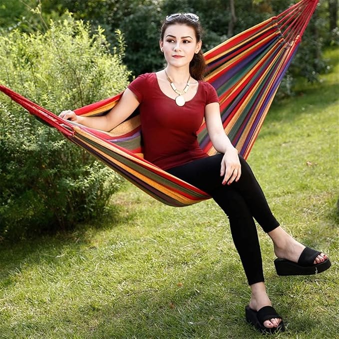 Portable Hammock Portable Hammock Swing Bed Camping Hammocks Single Lightweight Hammock for Outdoor Beach Garden Backyard for Backpacking Beach