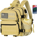 Boomistry 15L Mini Tactical Backpack Small Tactical Backpack for Men and Women Military Molle Backpack for Gym Daily (Khaki)