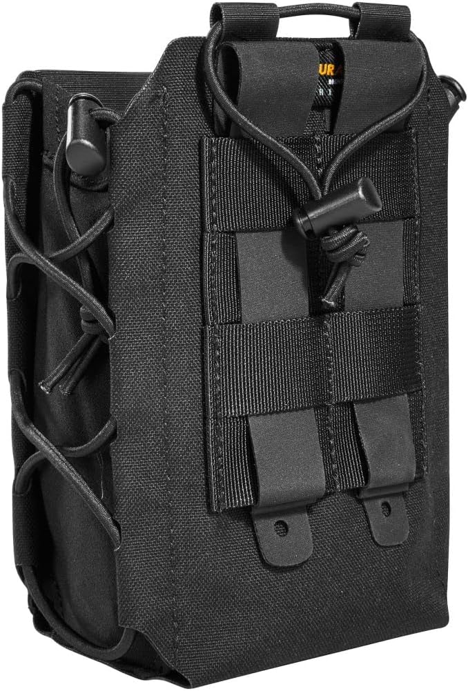 Tasmanian Tiger TT Multipurpose Side Pouch Black Bottle Pocket MOLLE System Tripod Pocket