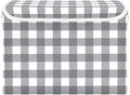Collapsible Storage Bins with Lids Decorative Fabric Storage Cubes Closet Organizer and Storage Basket Boxes Containers for Clothes Box Chest Nursery Folding Rectangle Black Grey Checkered