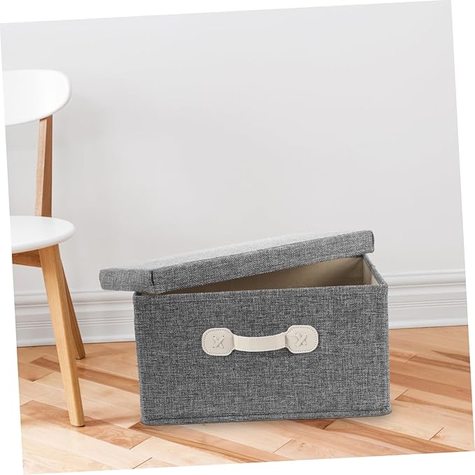 BESTOYARD Cloth Storage Bin Wear-resistant Clothing Organizer Lid for Bedroom Multi-functional Use for Clothes Toys and Books Stylish Storage for Home