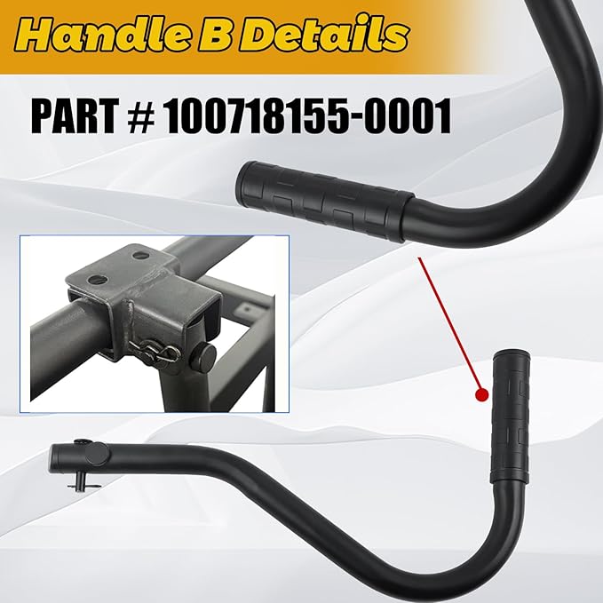 abliubale 40065 Wheel Kit Compatible with Champion 2800-4750w with Never Flat Tires and Folding Handle #100718155-0001