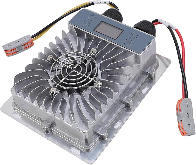 GOTOTOP Boost MPPT Solar Charge Controller 24V 36V 48V 60V 72V 1200W Solar Panel Regulator with LCD Display Cooling Fan for Lithium Ion Gel Flooded Batteries
