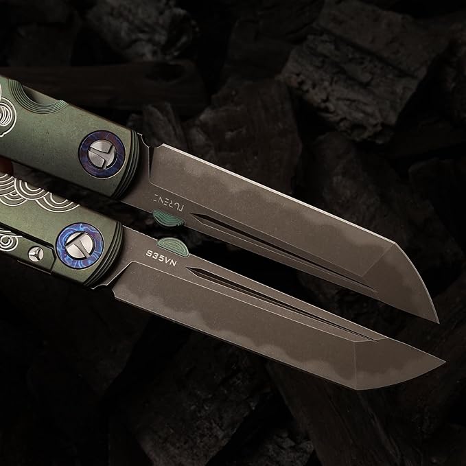 S35VN steel TC4 titanium alloy handle pocket folding knife Japanese style can be preferred as a gift camping home outdoor EDC