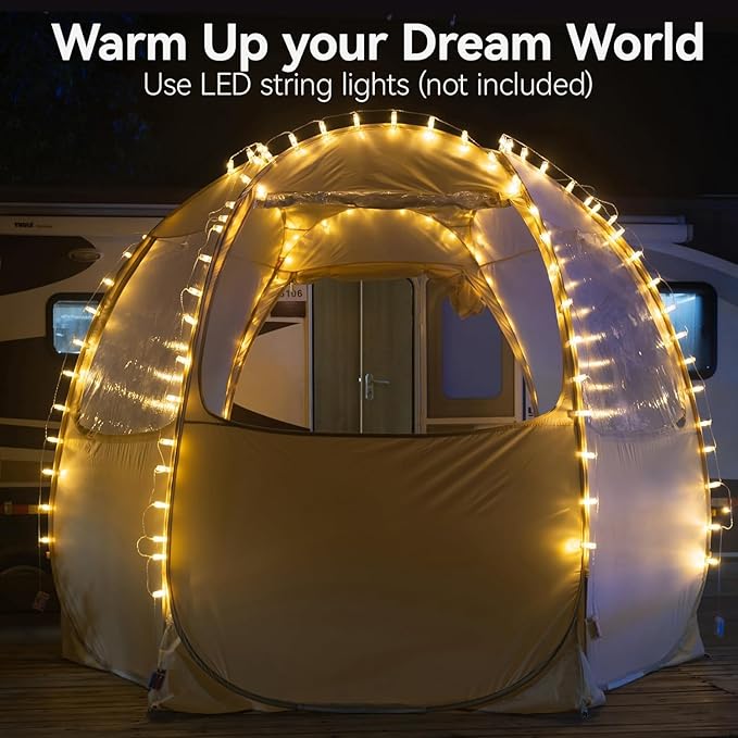Alvantor Pop Up Screen House Gazebo with Mosquito Netting Instant UV Resistant Sun Shelter for Patio &amp Backyard Portable Canopy Tent for 2-10 Person