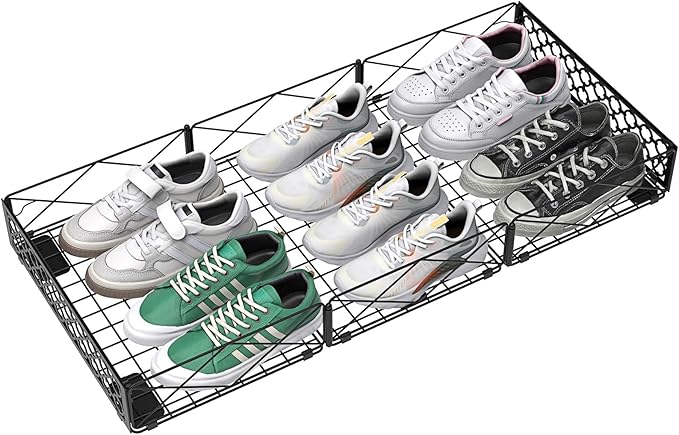 NADAMOO Large Under Bed Storage with Wheels Low Profile Rolling Under Bed Storage ContainersFoldable Metal Under the Bed Organizer Bins for Bedroom1 Pack