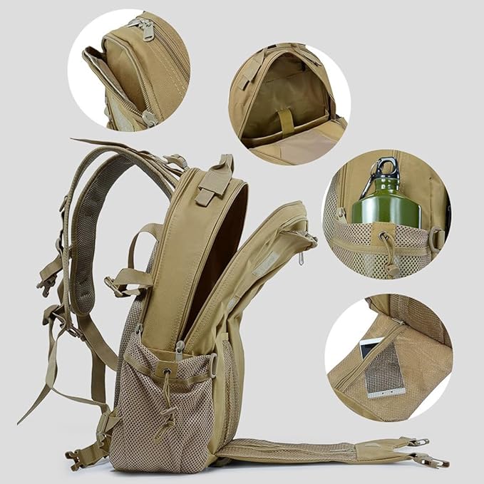 Military Tactical Backpack for Men and Women 30L Small Assault Pack Bag Rucksack with Molle System (ACU)