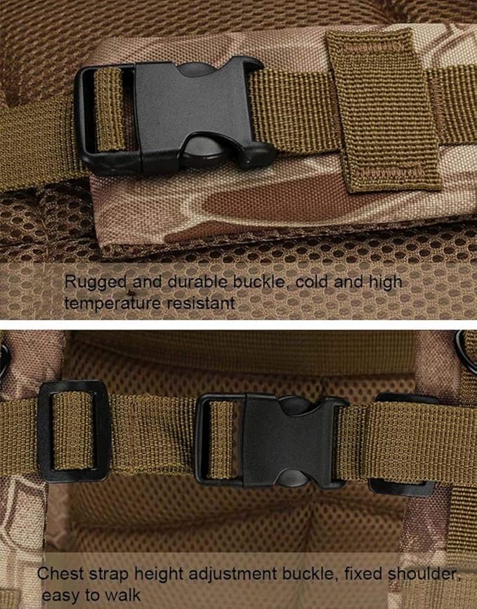 Hiking Backpack Nylon Tactical Backpack Military Backpack Waterproof Army Rucksack Outdoor Camping Hiking Fishing Large Capacity Bags