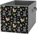 Collapsible Cube Storage Organizer with Handles Sloth Spirit Animal Foldable Fabric Bin for Shelves Perfect for Closet Bathroom Kids' Room &amp Nursery