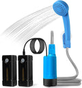 Portable Outdoor Shower with LED Lighting Battery-Driven Pump for Beaches Camping Gardens &amp Hiking