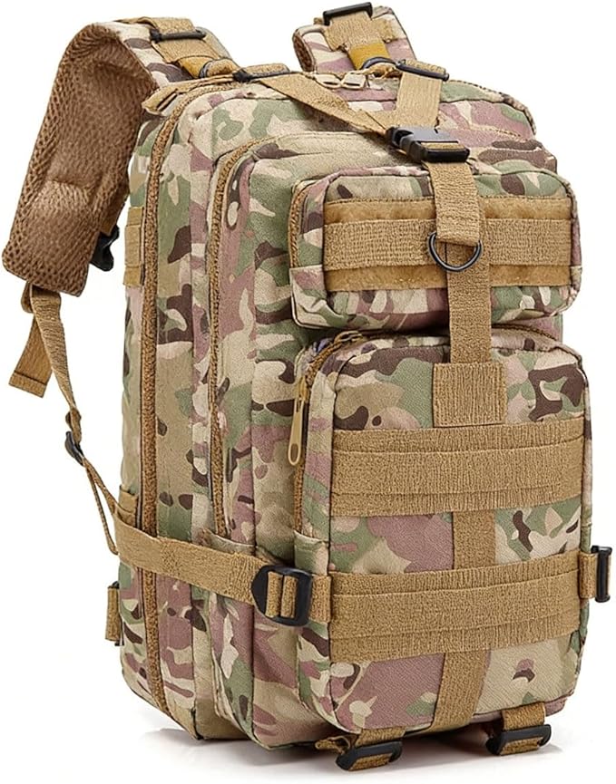 LINGYUE Waterproof Tactical Bagpack 25L Outdoor Hiking Backpack For Outdoor Camping Hunting Travel Trekking(D)