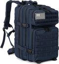 50L Tactical Backpack Training Gym Fitness Bag Outdoor Hiking Camping Army Molle Backpacks for Men Travel (BLUE)