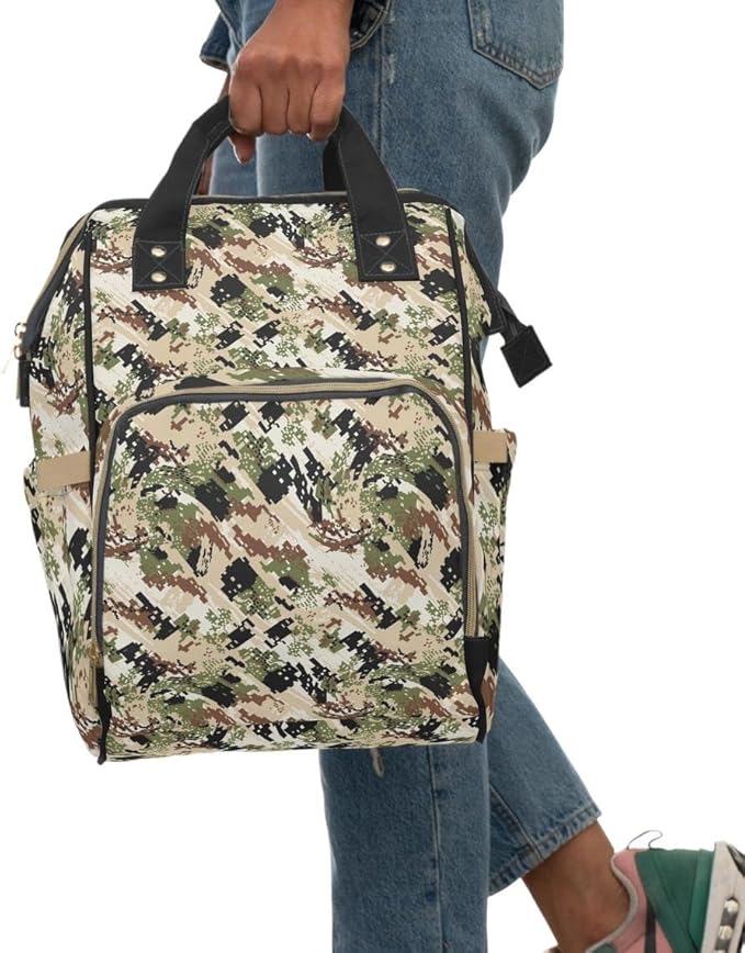 Camo Backpack/Desert Camo Diaper bag/High Alpine Camo Hiking Bag