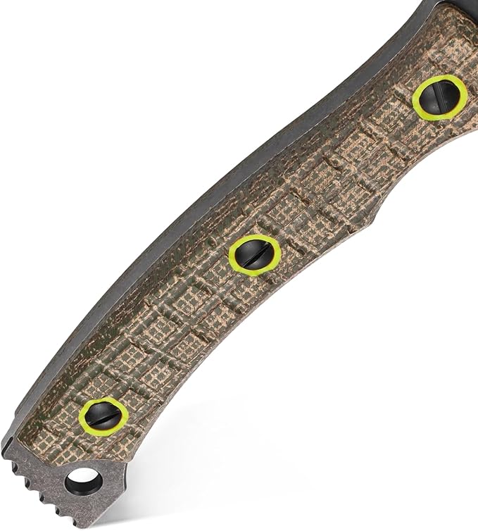 C1393 Camping Hatchet Survival AxeDC53 Steel Blade with Micarta Handle Multitool Axe Hex Wrenches with Kydex Sheaths for Chopping WoodGardeningOutdoor Camping Hiking(Green)