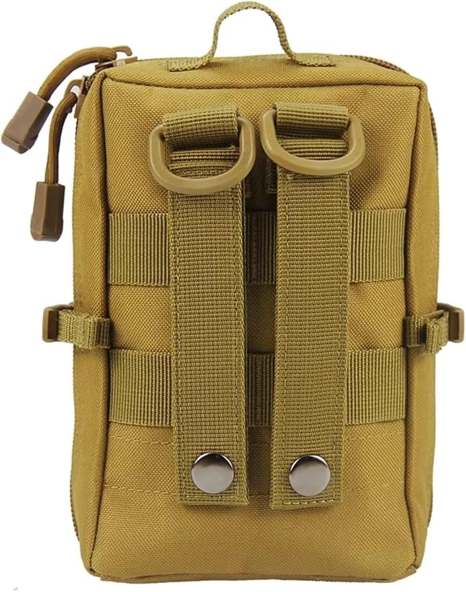 MOLLE Utility Pouch Everyday Carry Tool &amp Phone Waist Pack with Hook Loop Panel Compact Outdoor Medical Organizer