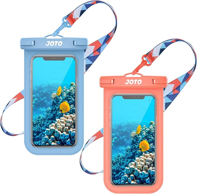 2 Pack JOTO Swim Buoy Float Bundle with Universal Waterproof Cell Phone Dry Bag