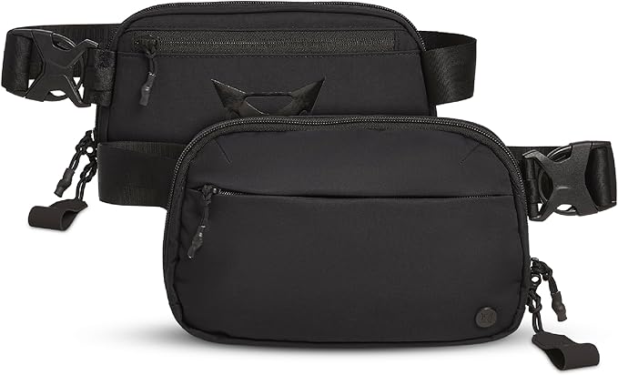 Vertx Everyday Tactical Fanny Pack 2.1-100% Nylon Fanny Pack for Men and Women with CCW-Ready Design and Rapid Access Tab - Black - 2L