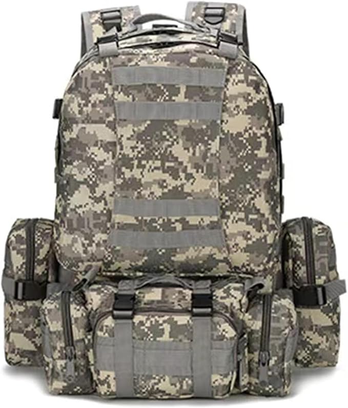 Tactical Backpack 50L Molle Daypack Men 4 in 1 Military Bag Outdoor Sport Hiking Climbing Army Camping Bags