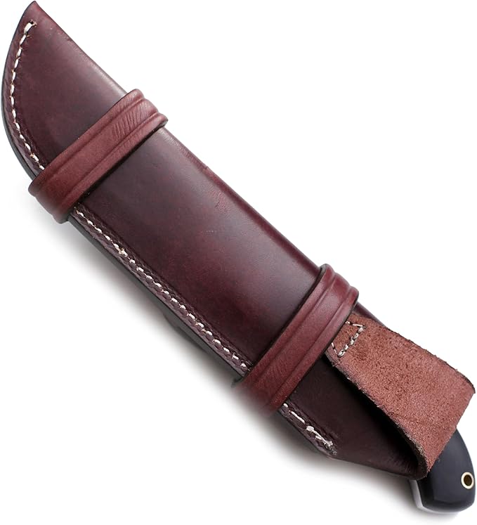 GCS Handmade Micarta Handle D2 Tool Steel Tactical Hunting Knife with leather sheath Full tang blade designed for Hunting &amp EDC GCS 6
