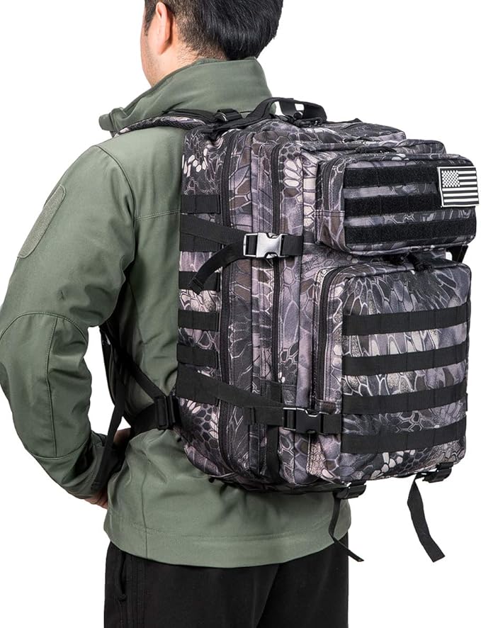 QT&ampQY 45L Tactical backpack &amp Tactical Toiletry Bag