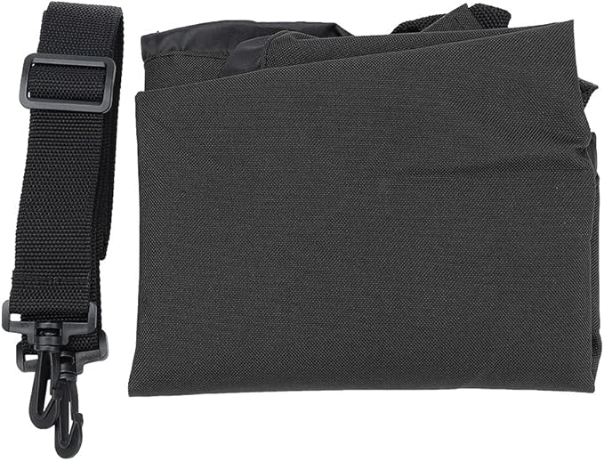 Oxford Cloth Wetsuit Changing Mat | Sturdy Surfing/Beach Pad with Shoulder Strap | Multi - Functional Dry Bag for Swimming/Outdoor Activities | Includes Storage Pocket (Black)