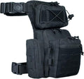 Tactical Drop Leg Bag For Men Black Crossbody bag Backpack Thigh Pouch Military Hunting Outdoor Sling Bags Motorcycle Tool Work Waist Leg Pouch Bags Women Fanny Pack