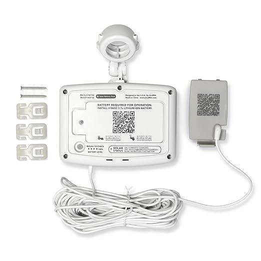 Solar Power Pack for AcuRite Optimus Atlas and AcuRite Iris Weather Sensors