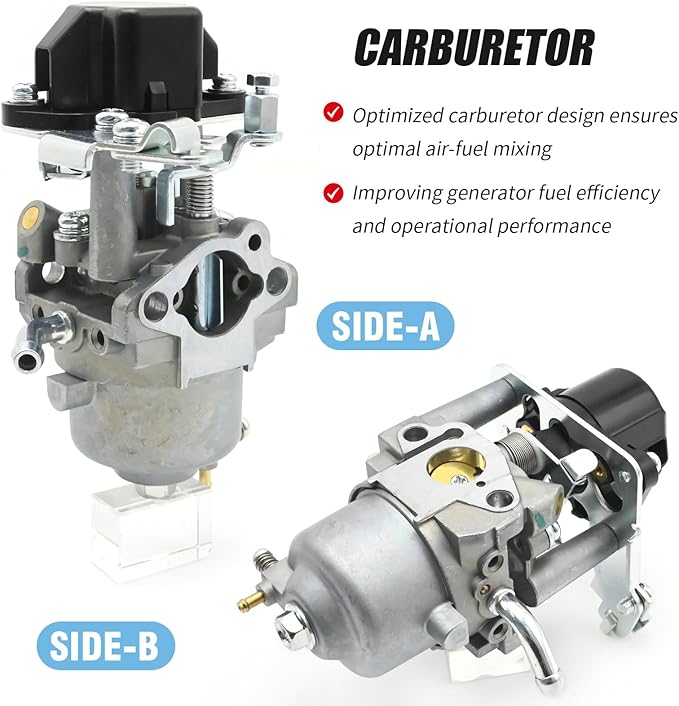 Carburetor Carb Kit Replacement for Pulsar PG2300IS 2300 1800 Watts Generator Replacement for Powermate 2200 Watt Inverter Generator Model Replaces PM2200i PG2300is